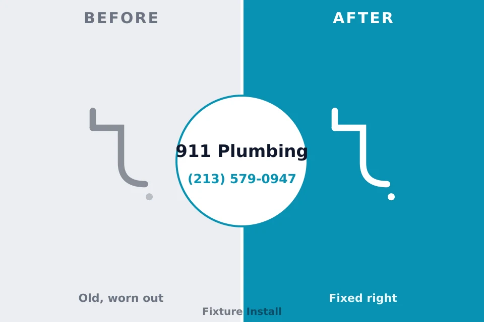 Before and after: plumbing repair Pompton Lakes, NJ